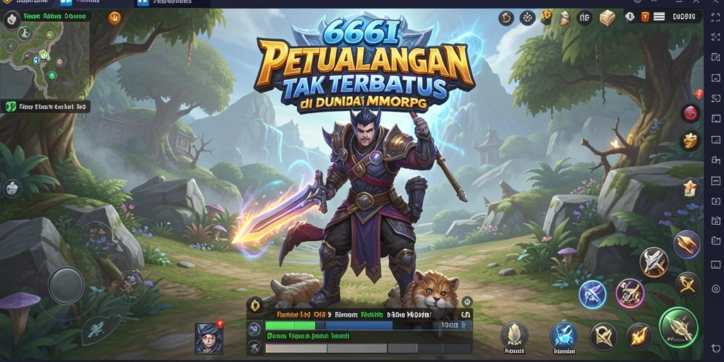 Tampilan gameplay <strong>666I</strong> yang menakjubkan di dunia MMORPG.