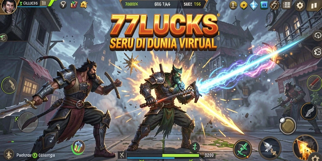 Tampilan seru dari gameplay Fighting di 77LUCKS.