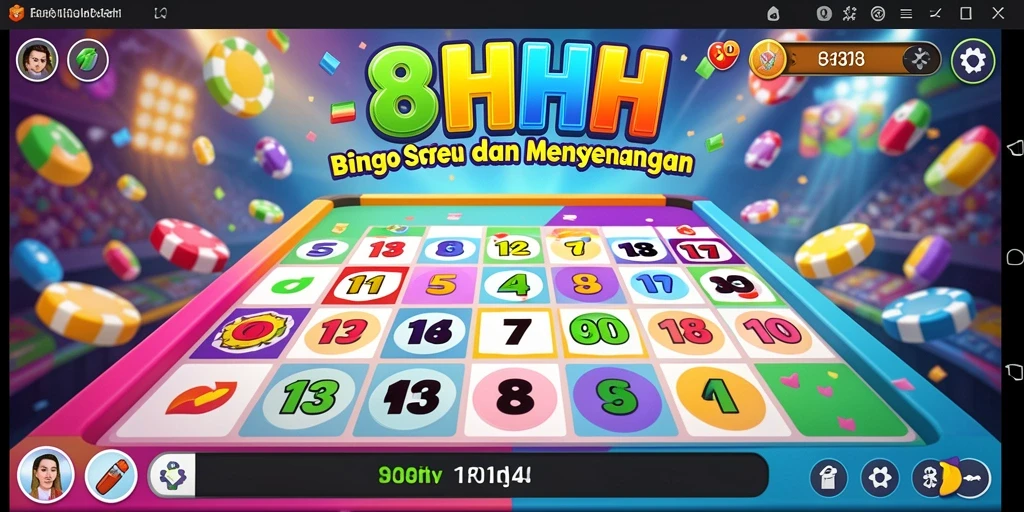 Tangkapan layar gameplay Bingo yang memukau di 8HHH.