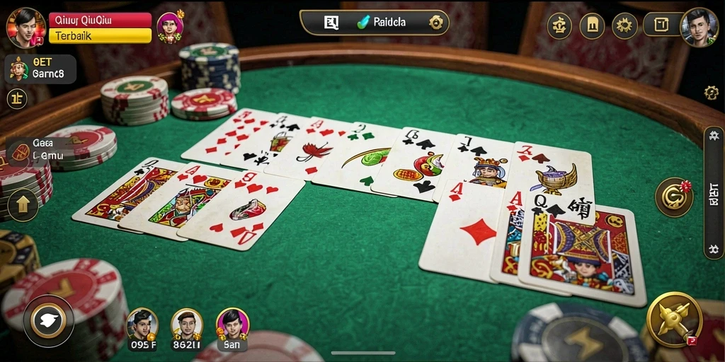 Gameplay seru dari QiuQiu di 9ET.