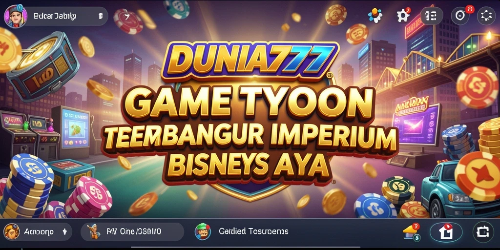 Screenshot DUNIA777 menunjukkan interaksi seru dalam mengelola bisnis Tycoon.