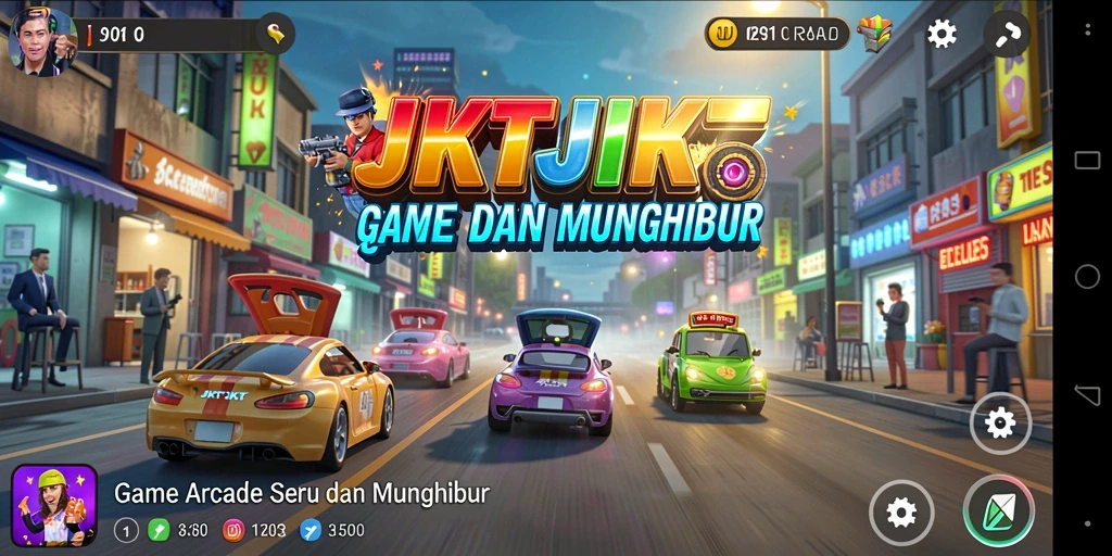 Tampilan gameplay menarik dari JKTJKT dengan tantangan seru.