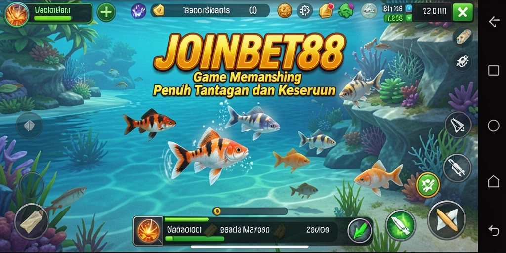 Tampilan gameplay memancing yang seru di JOINBET88.