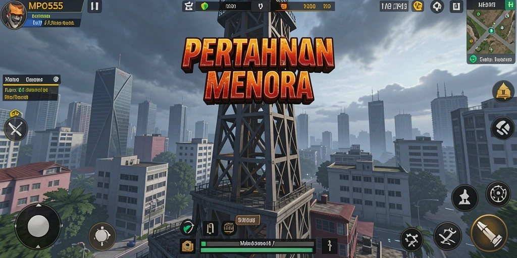 Tangkapan layar dari gameplay Tower Defense yang mendebarkan.