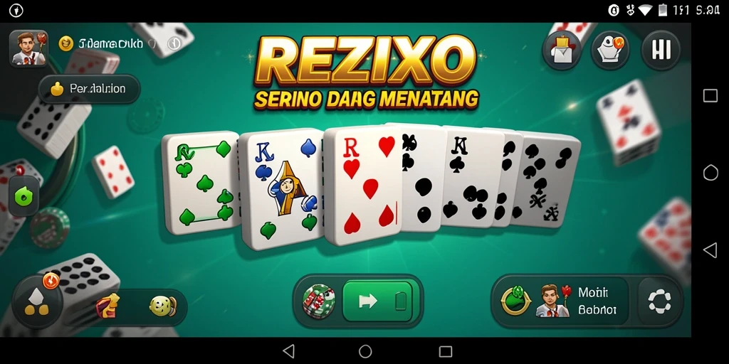 Tampilan gameplay seru dari aplikasi REZIXO yang menggembirakan.