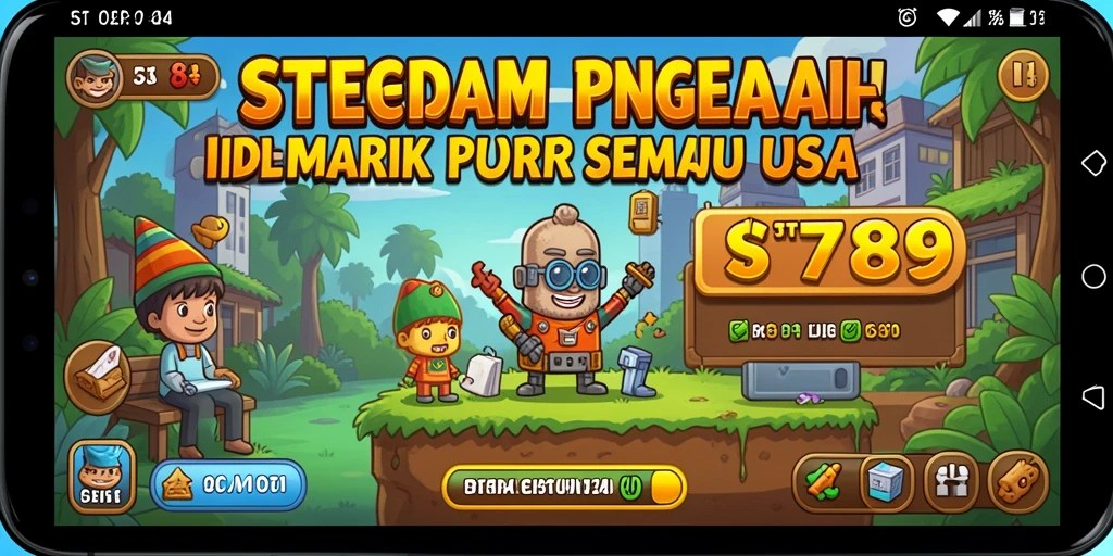 Tampilan gameplay ST789 menampilkan karakter dan lingkungan yang berwarna-warni.