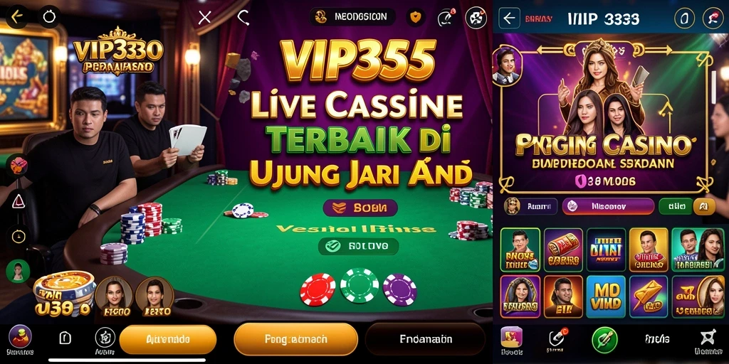 Gameplay Live Casino yang seru dan interaktif di VIP333.