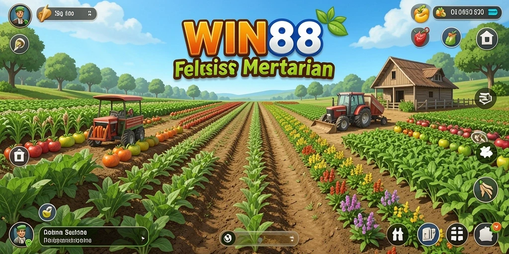 Tampilan gameplay WIN88 yang menarik dan realistik dalam pertanian.