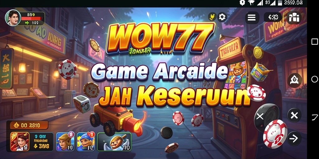 Tangkapan layar WOW77 menampilkan gameplay menegangkan dengan aksi cepat.